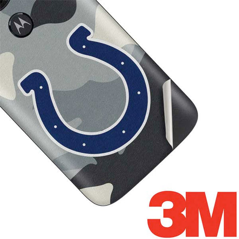 NFL Indianapolis Colts Camo Moto E5 Play Skin